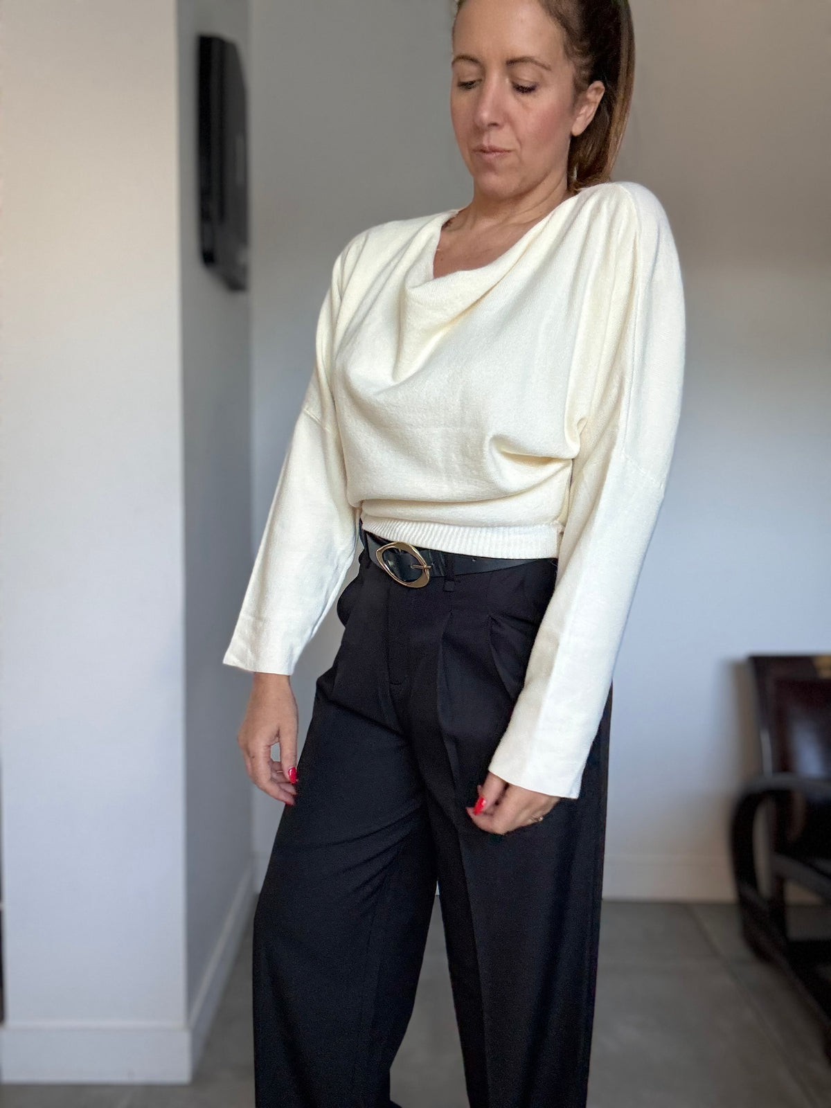 Pull beige SWAN