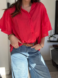 Blouse rouge NATALIA
