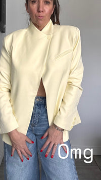 Blazer jaune pale SIMON