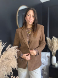 Sous pull chocolat dentelle JULIETTE