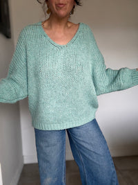 Pull pastel vert céladon ANORA