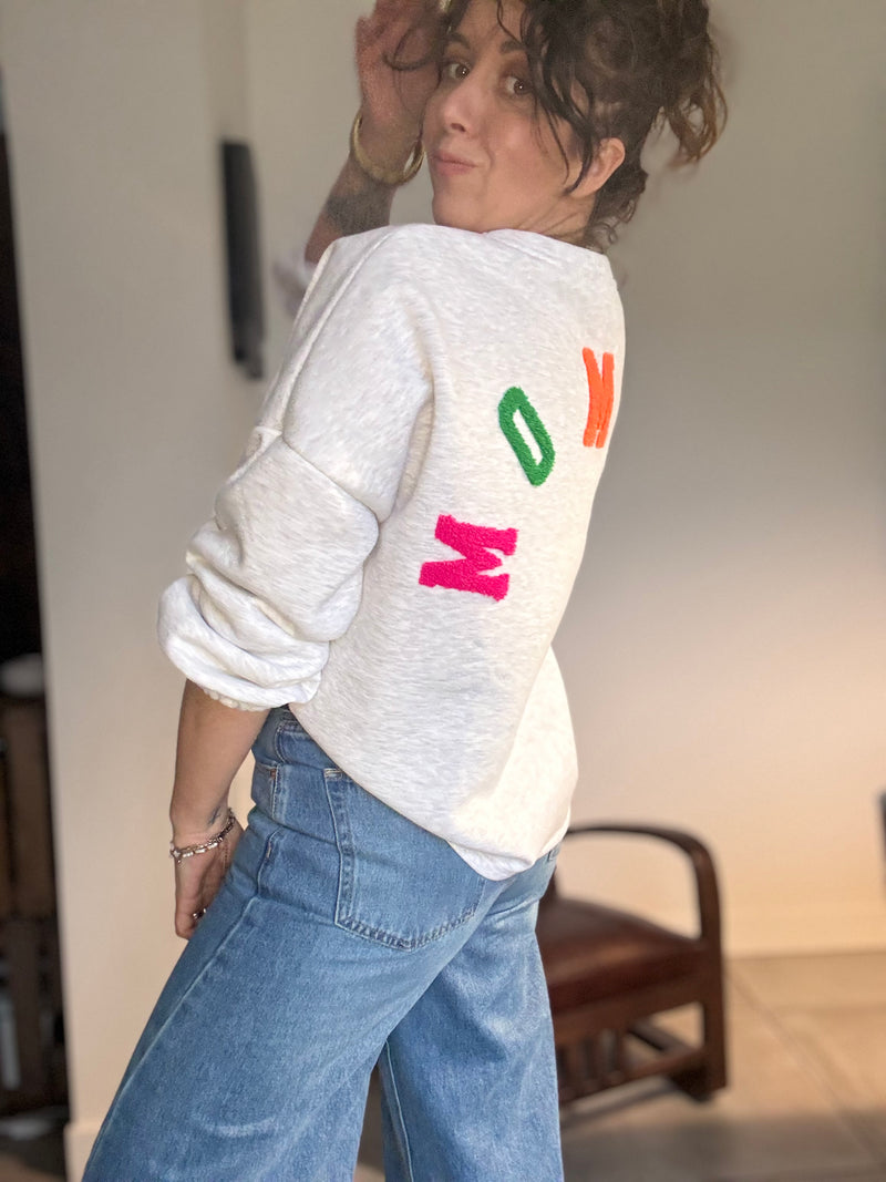 Sweat gris MOMMY