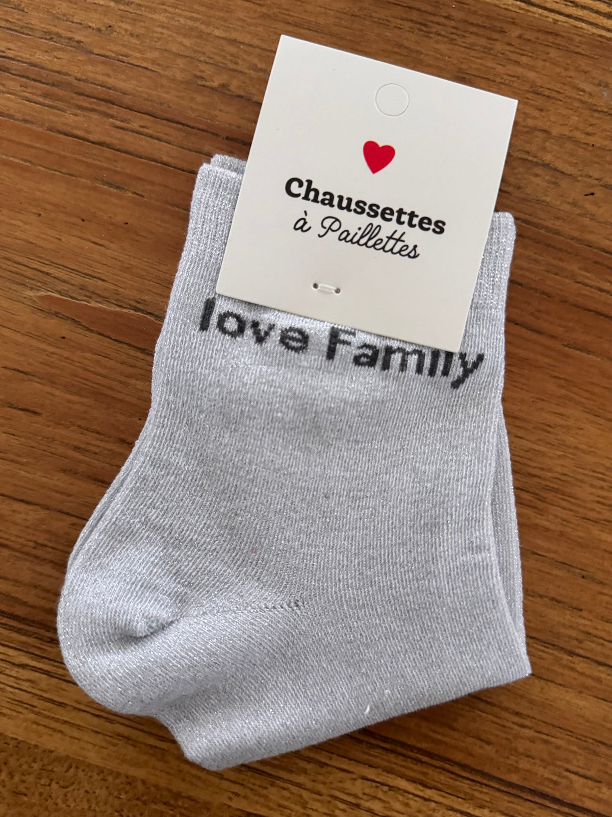 Chaussettes paillettes LOVE FAMILY