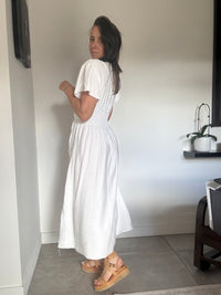 Robe blanche marguerite