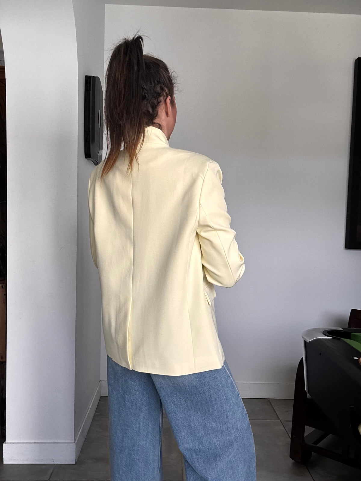 Blazer jaune pale SIMON