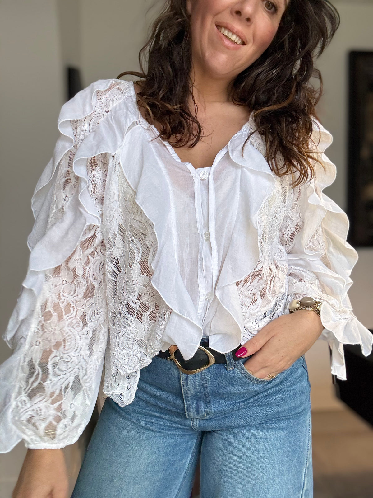 Blouse chic blanche DIANA