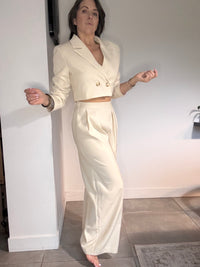 Veste blazer courte beige SERENA