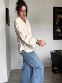 Chemise écru brodée CHILI