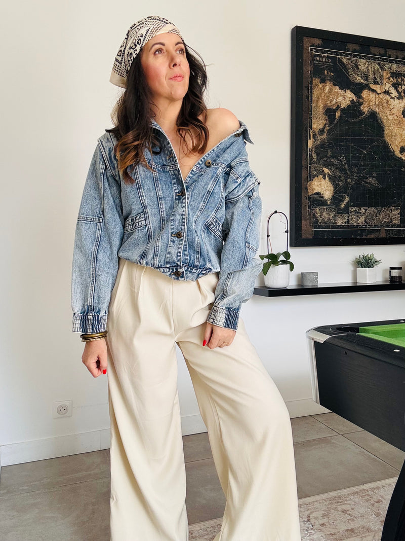 Veste en jean MIA coupe année 90