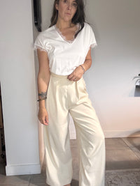 Pantalon beige VAN DER WOODSEN