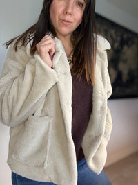 veste moumoute beige ESKA