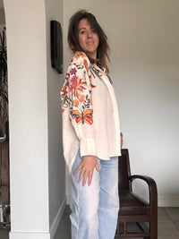 Chemise blanche imprimée LORINDA