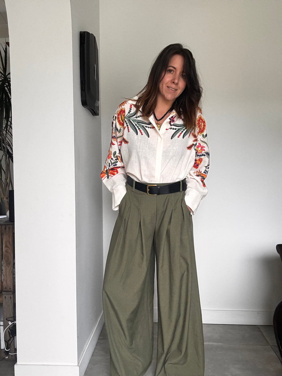 Chemise blanche imprimée LORINDA
