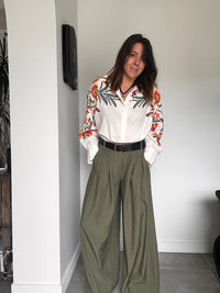 Chemise blanche imprimée LORINDA