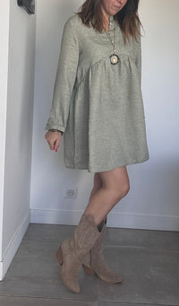 Robe MAIJNA kaki clair
