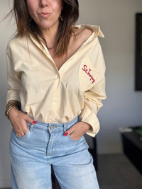 Chemise rayé jaune ST TROPEZ