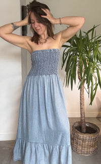 Robe bustier jean WESH