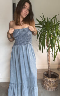 Robe bustier jean WESH