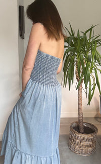 Robe bustier jean WESH