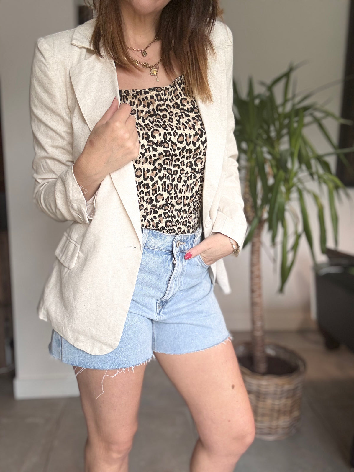 Veste SARAH lin écru