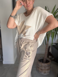 Pantajogg doré CLOE