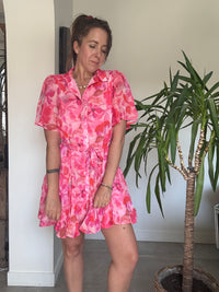Robe courte fushia NANA