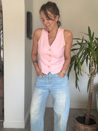 Gilet smoking rose JAMES