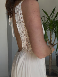 Robe bohème dos nu crème VANESSA