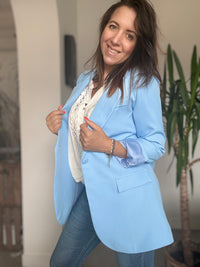 Blazer bleu ciel EMA