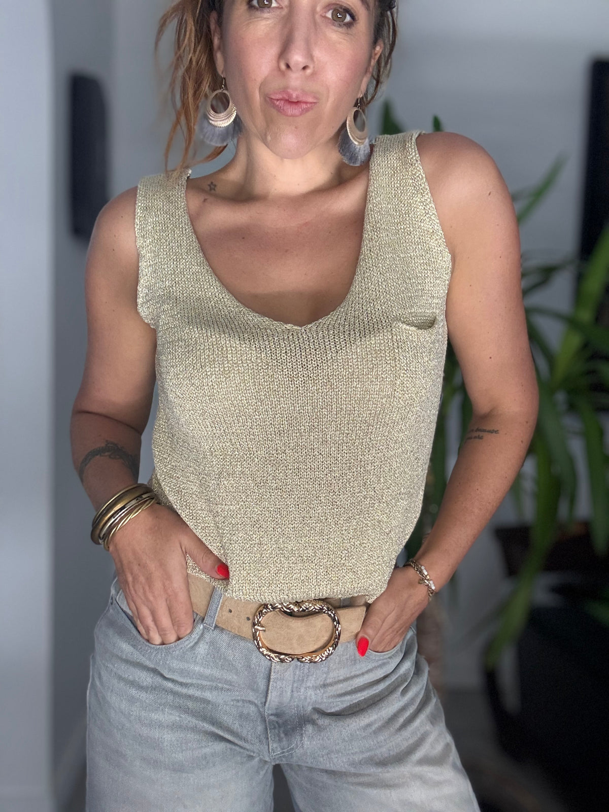 Top doré ENZO
