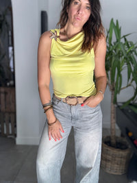 Top bijoux jaune ARIEL
