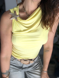 Top bijoux jaune ARIEL