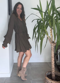 Robe manches longues chocolat KODA