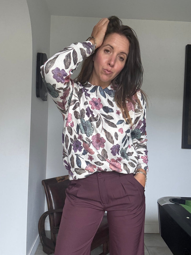 Pull fleuri SOPHIE