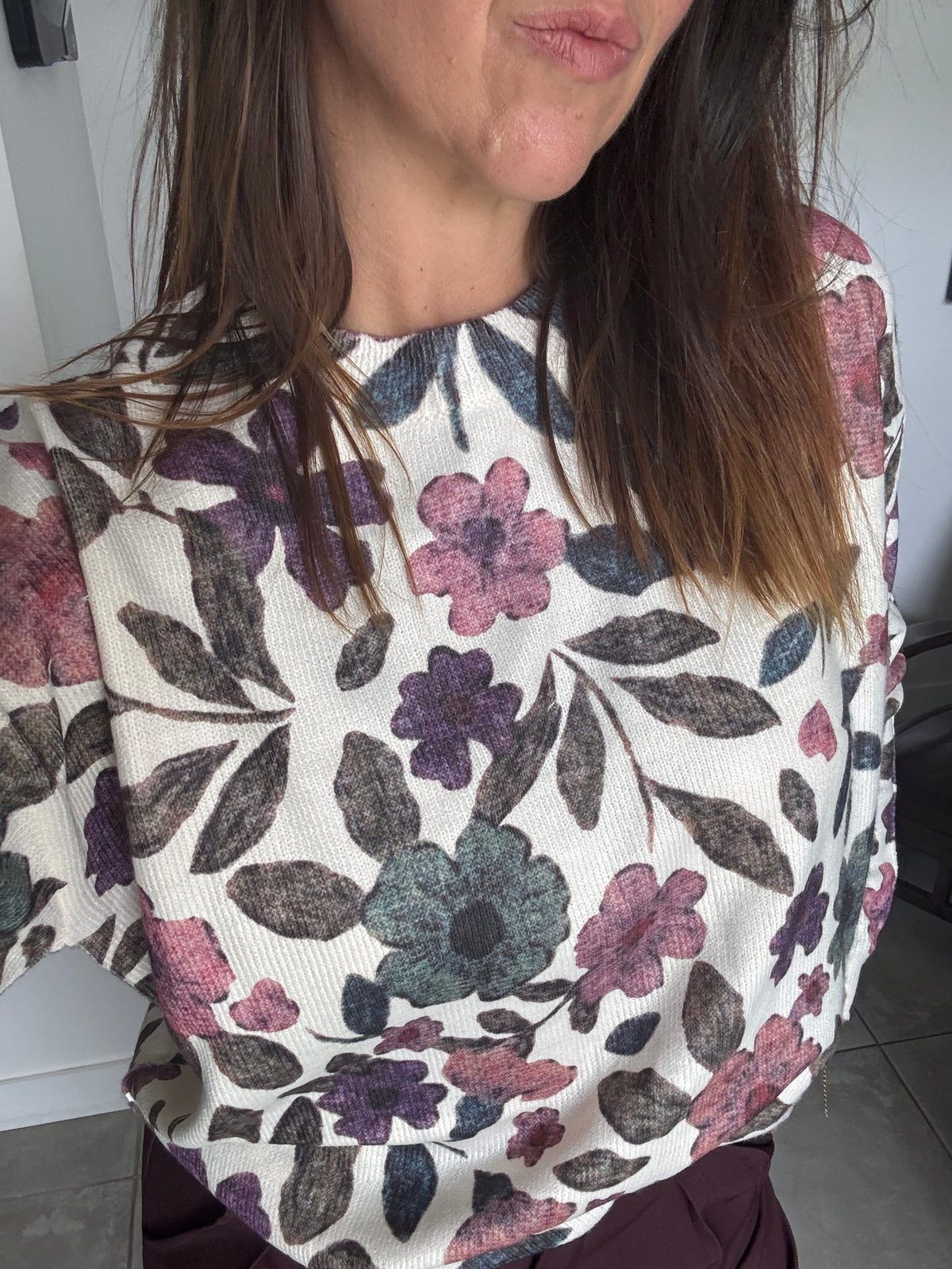 Pull fleuri SOPHIE