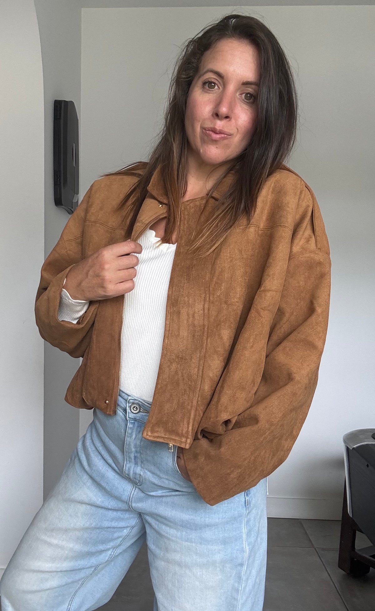 Veste camel MAT