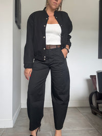 Veste bombers noire JOHANNA