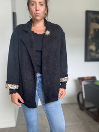 Manteau/ veste noire MARIA