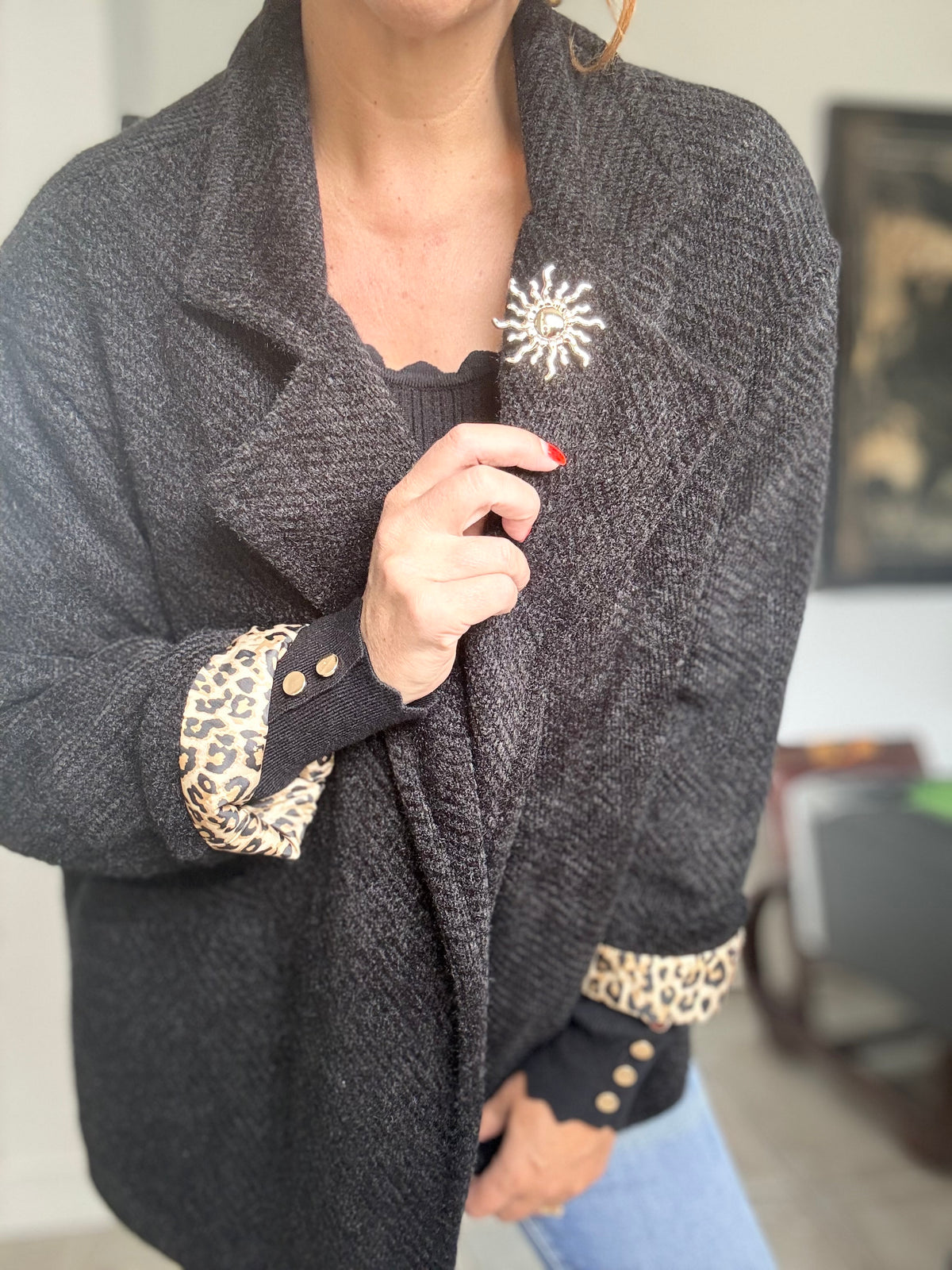 Manteau/ veste noire MARIA