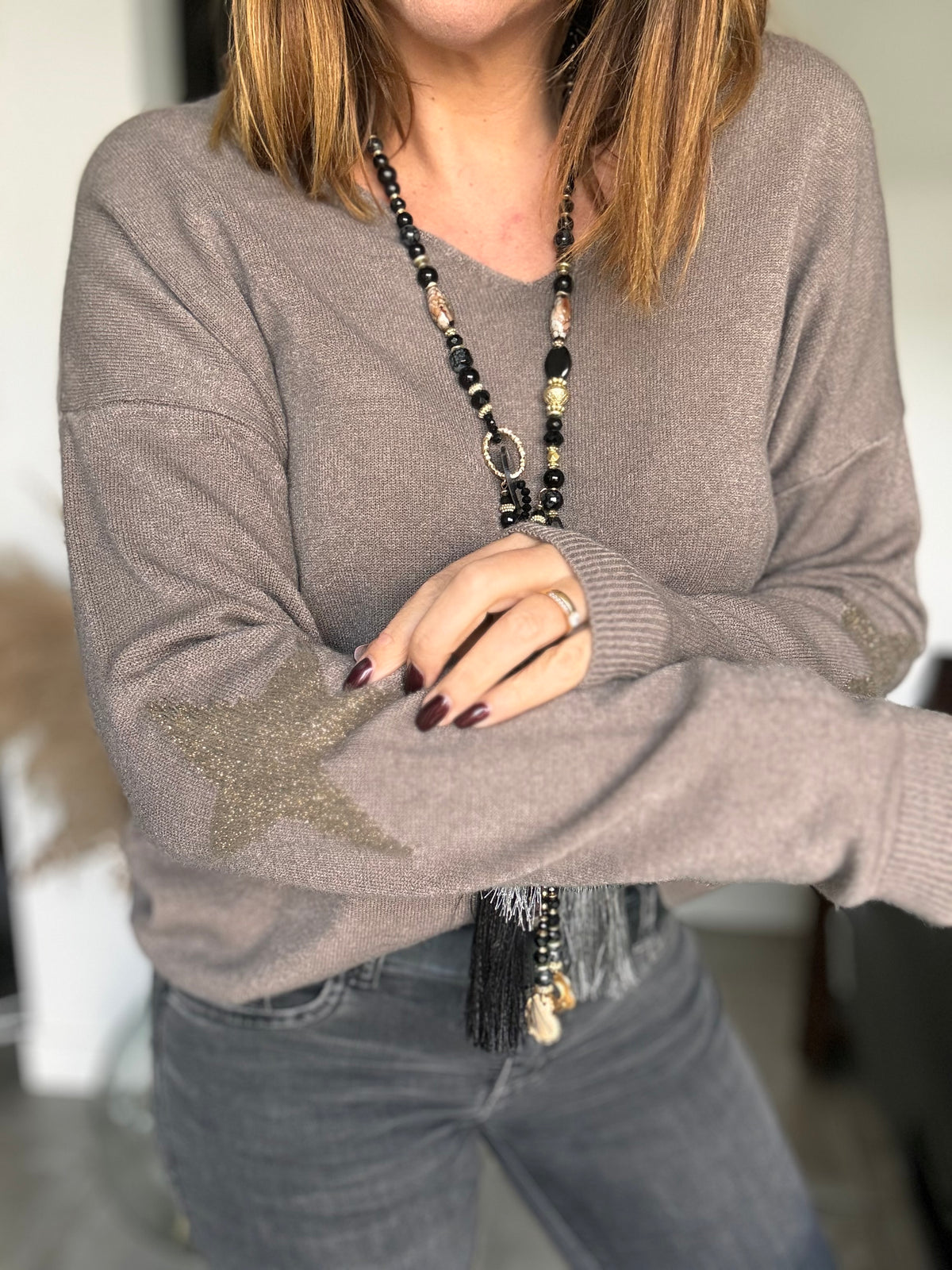 Pull Star coude taupe MARINA