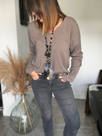Pull Star coude taupe MARINA