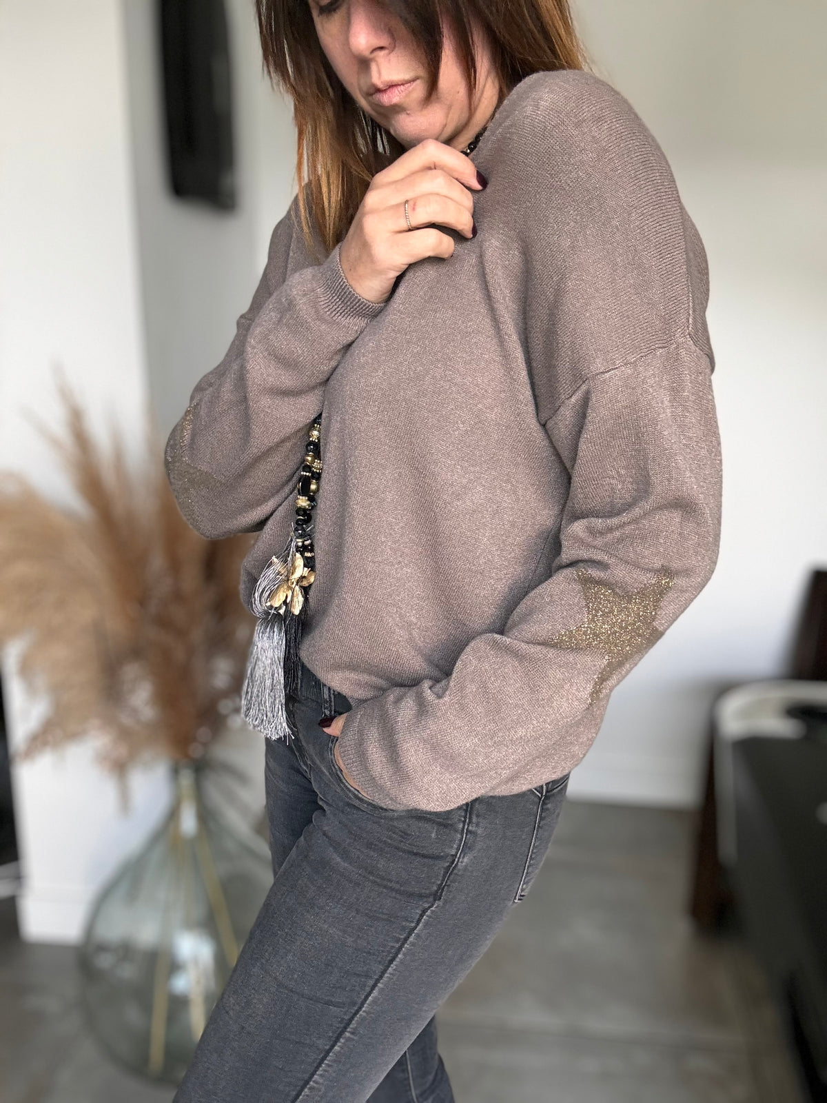 Pull Star coude taupe MARINA