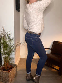 Jean push-up bleu foncé EVAN