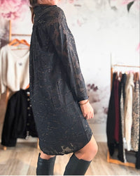 Robe courte noire LOUISIA