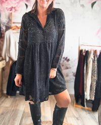 Robe courte noire LOUISIA