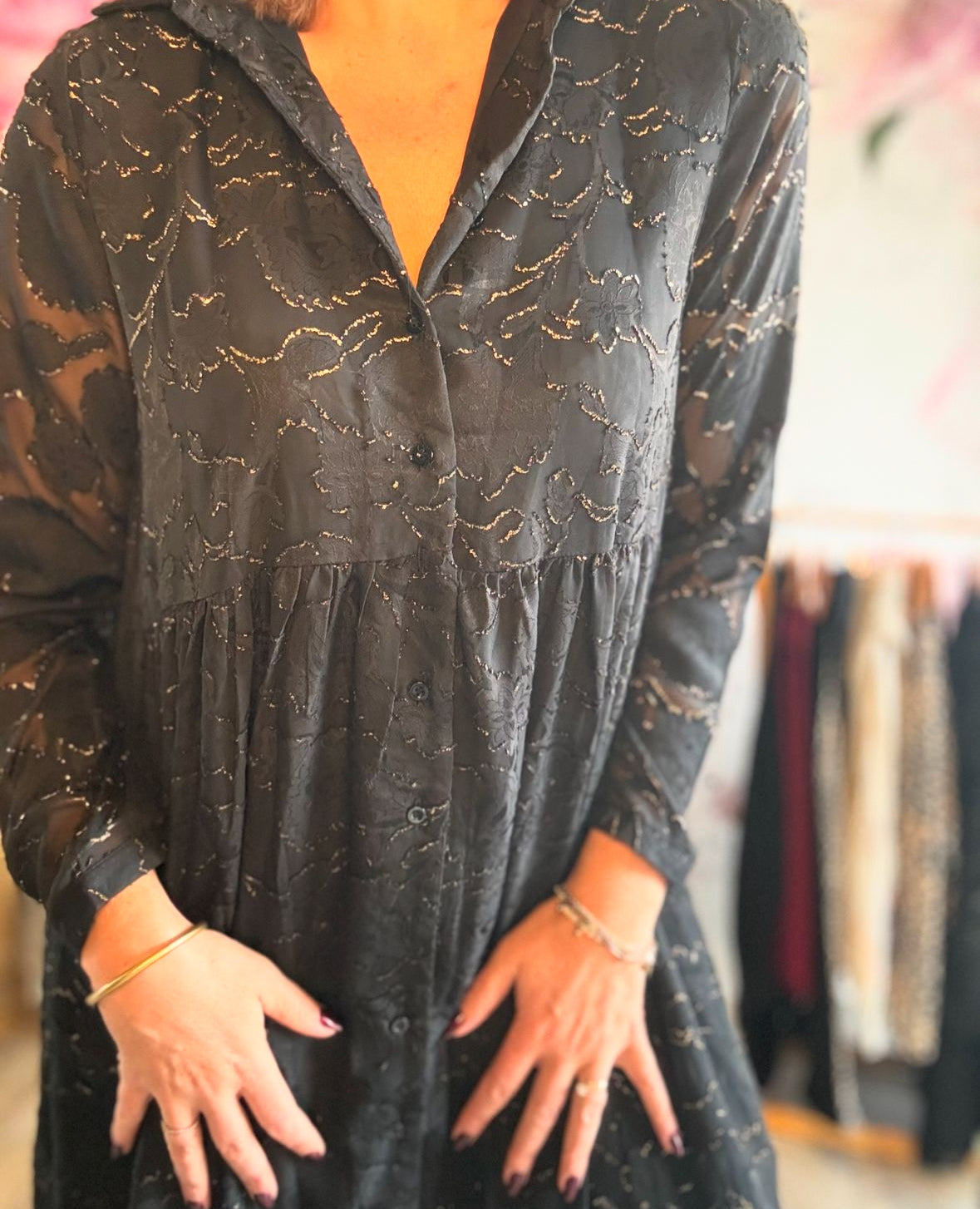 Robe courte noire LOUISIA