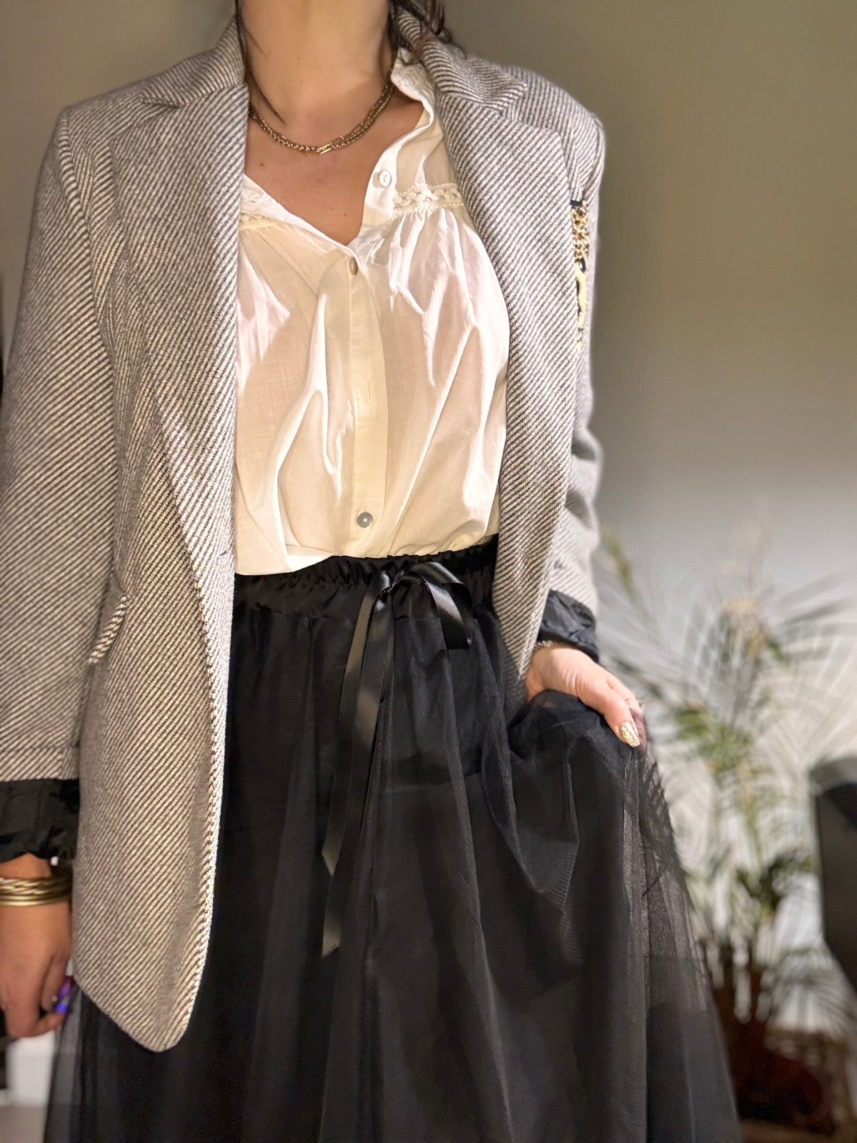 Jupe tulle noire MAMA