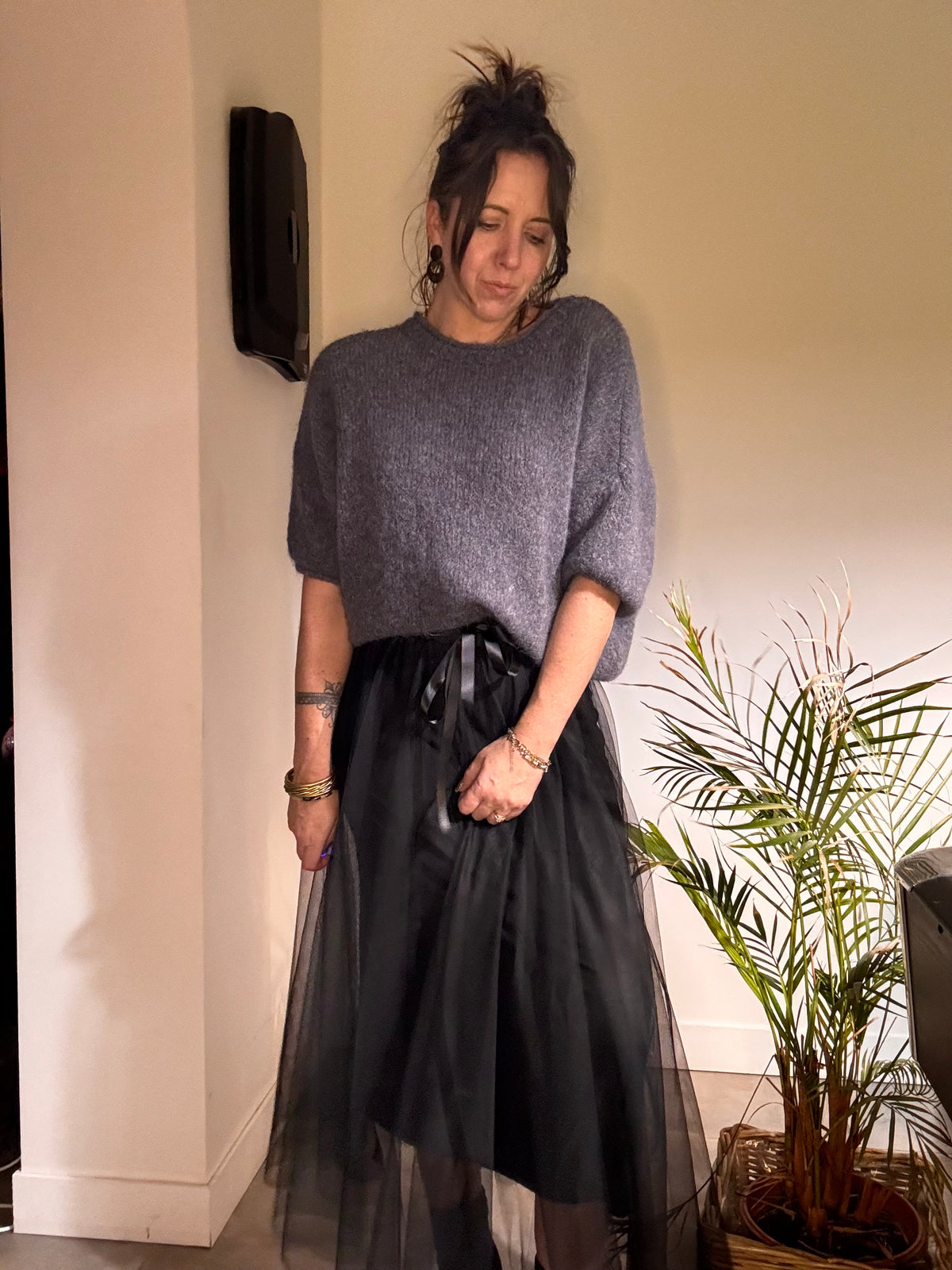 Jupe tulle noire MAMA