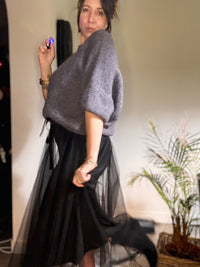Jupe tulle noire MAMA