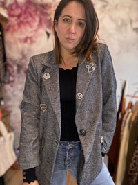 blazer gris chiné GABRIEL